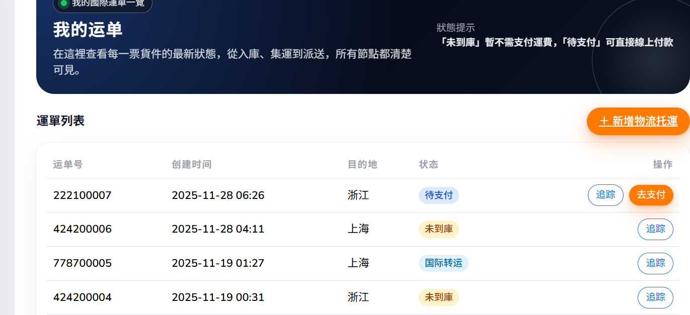 Step 5：等待到倉